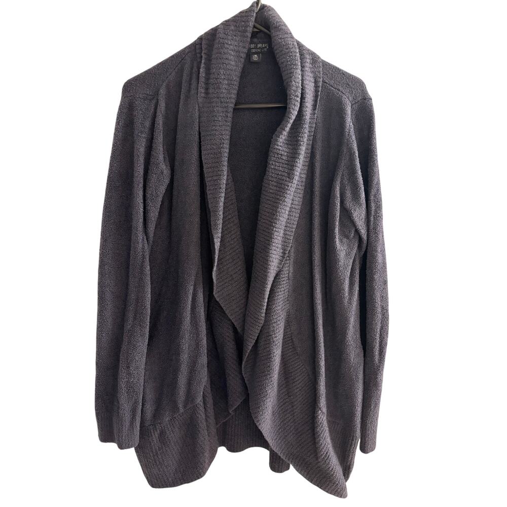 Barefoot Dreams CozyChic Lite Knit Women's Large/Extra Large Open Cardigan Blue